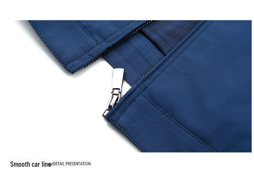 Men's Counter 2025 Spring/Autumn Business Casual Jacket - Middle-aged Executive Turn-down Collar Outerwear