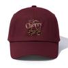 1pc CHERRY Print  Baseball Cap for Adults,  Minimalist Retro Style Casual Soft Adjustable Dad Hat, Perfect As Gift