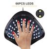 SUN X10 MAX UV LED Nageltrockner 66 LEDs Gel-Nagellack-Härtungslampe mit Bewegungssensor LCD-Display Schnelltrocknende Lampe für Nägel Maniküre-Werkzeug