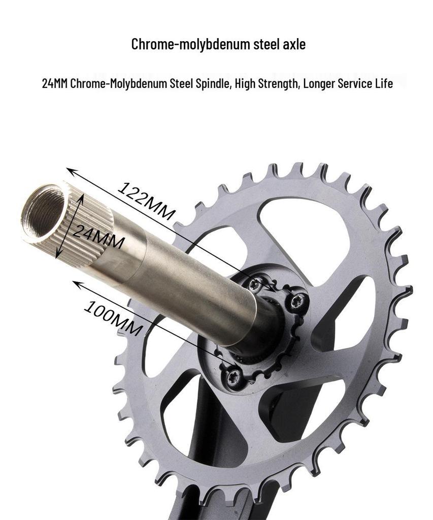 EVOSID Bicycle Hollow Crankset 10/11 Speed MTB Single GX Chainring