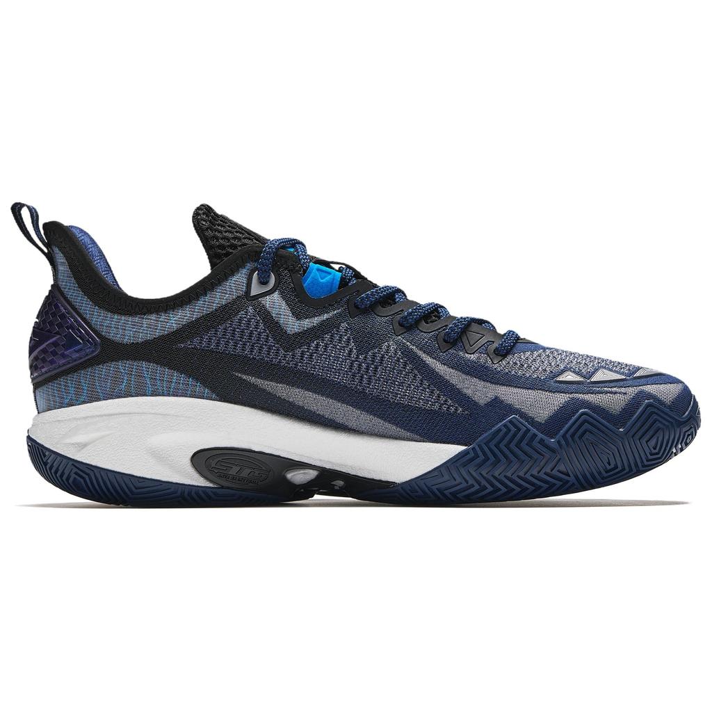 Anta Swagger 2 Cushioning Abrasion Resistant Rebound Low top Basketball Shoes Men's Blue 912531106-4
