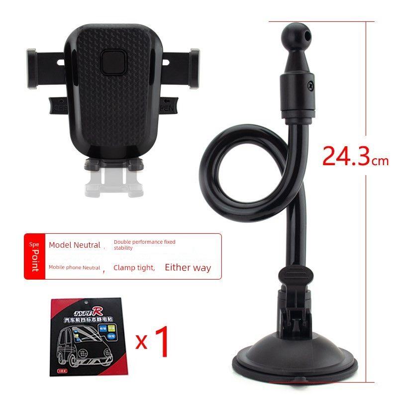 Extended Mobile Phone Car Mount with Suction Cup for Car Use, Suitable for Navigation, Extra-Long for Large Trucks, Interior Glass Suction Mount 24cm Long Dual Performance Vacuum Suction Cup