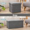 Foldable Storage Ottoman Multifunctional Fabric Storage Bench Strong Load Bearing Stool For Sundries Storage