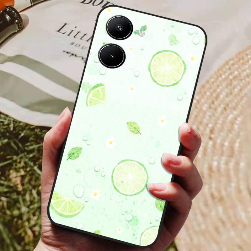 Etui do Realme 10 4G Czarne Miękki Silikon Odporne na Wstrząsy Pokrowiec do Telefonów Realme 10 2022 Realme10 C33 C 33 4G Ochronne Fundas