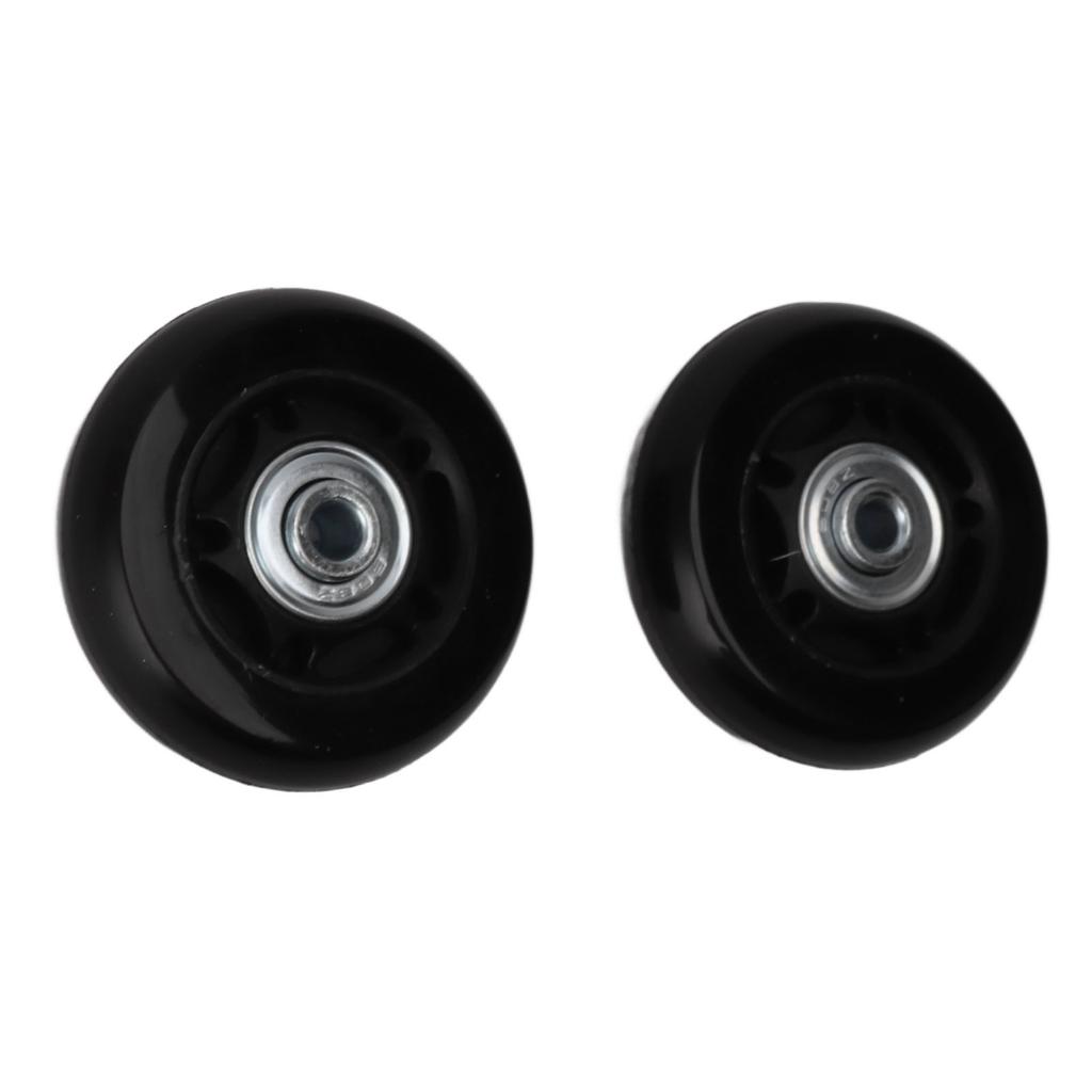 2pcs Luggage Suitcase Replacement Wheels Noiseless Rubber Swivel Caster Wheels Bearings Repair Kits