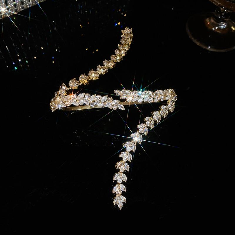 Full diamond zircon wheat ear bracelet niche noble fashion bracelet light luxury high-end temperament jewelry women