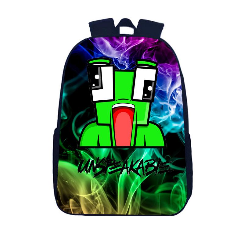 Supply Overseas Unspeakable Surrounding Primary And Secondary School Students Schoolbag D Printing Backpack Spine Guard