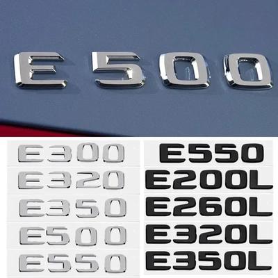 3D Buchstaben Auto Heckemblem Kofferraum Aufkleber Plakette für Mercedes Benz E200L E260L E300 E320L E320 E350L E350 E500 E550 E-Klasse