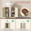 Bathroom Vanity Unit, Under-Sink Cabinet, 2 Doors, Shelf, 60 x 30 x 60 cm, Oak