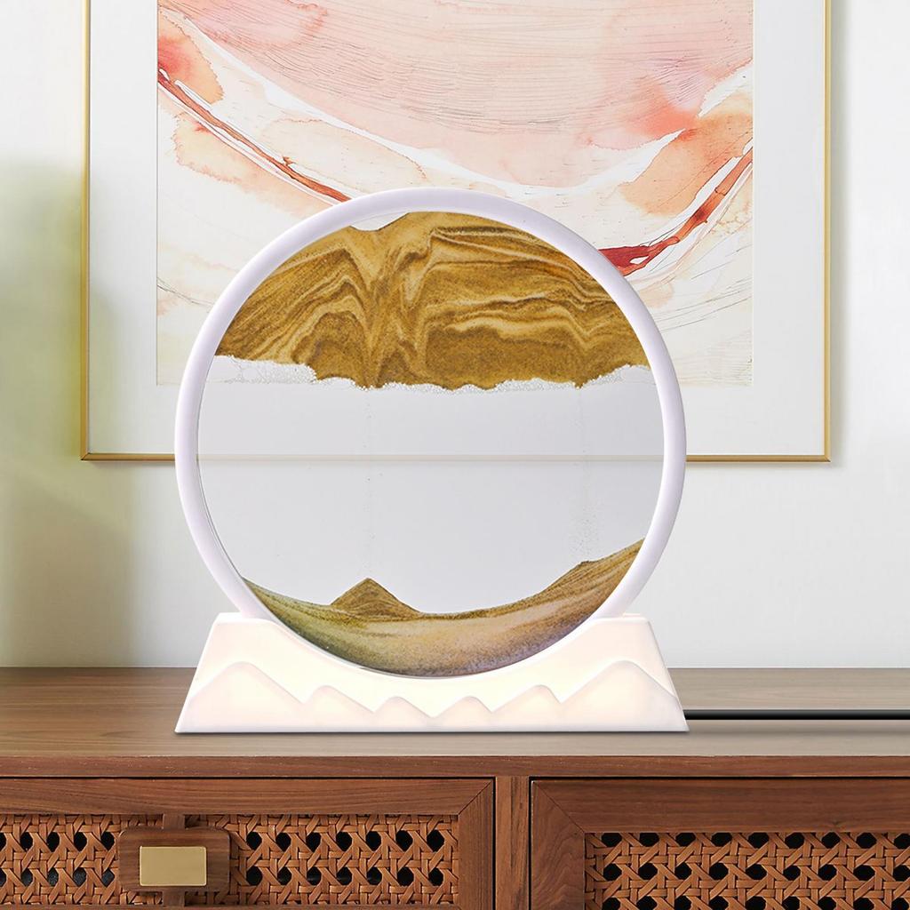 Art Picture Night Light Hourglass Lamp Creative for Dining Room