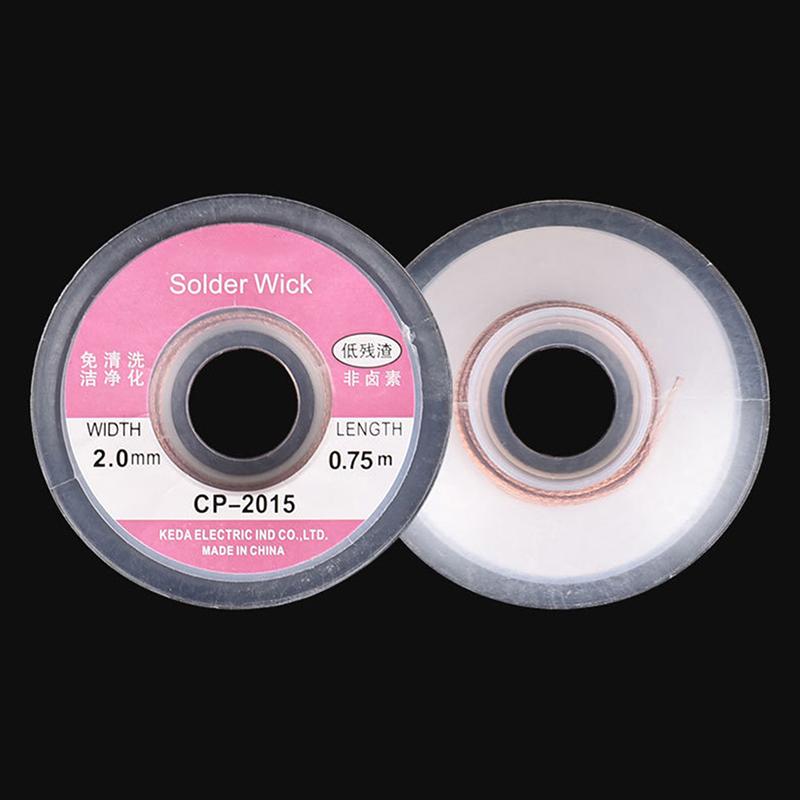 1.5M 5Ft 2.0Mm Desoldering Wire Braid Sucker Cp-2015 Remover Wick Solder Pump Cable Wire