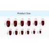 Wearable Short Round Head False Nails Detachable Press-on Nails New Solid Color Fake Nails  Women