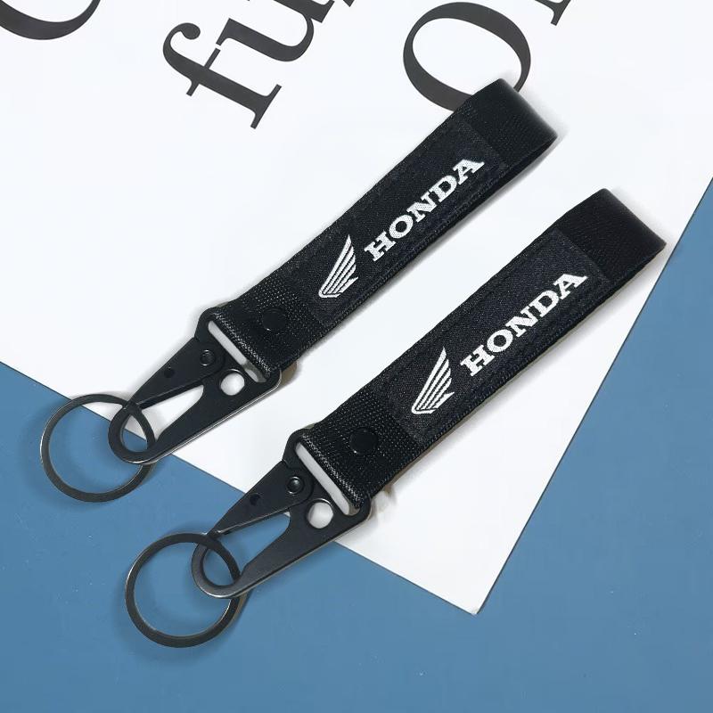 CPN1 1pcs Motorcycle KeyRing Ribbon Lanyard KeyChain Key Holder For Honda CBR 125R 954 600 650F 650R 1100XX 1000F CBR 600RR 1000RR
