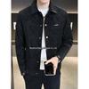 Men's 2026 Autumn/Winter Suede Lapel Jacket - High-End Trendy Plush Coat