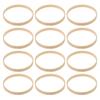 12Pcs 26Cm Round Bamboo Craft Rings Eco Friendly Dream Catcher Accessories for Macrame Lace Fabric Covering Home Decor