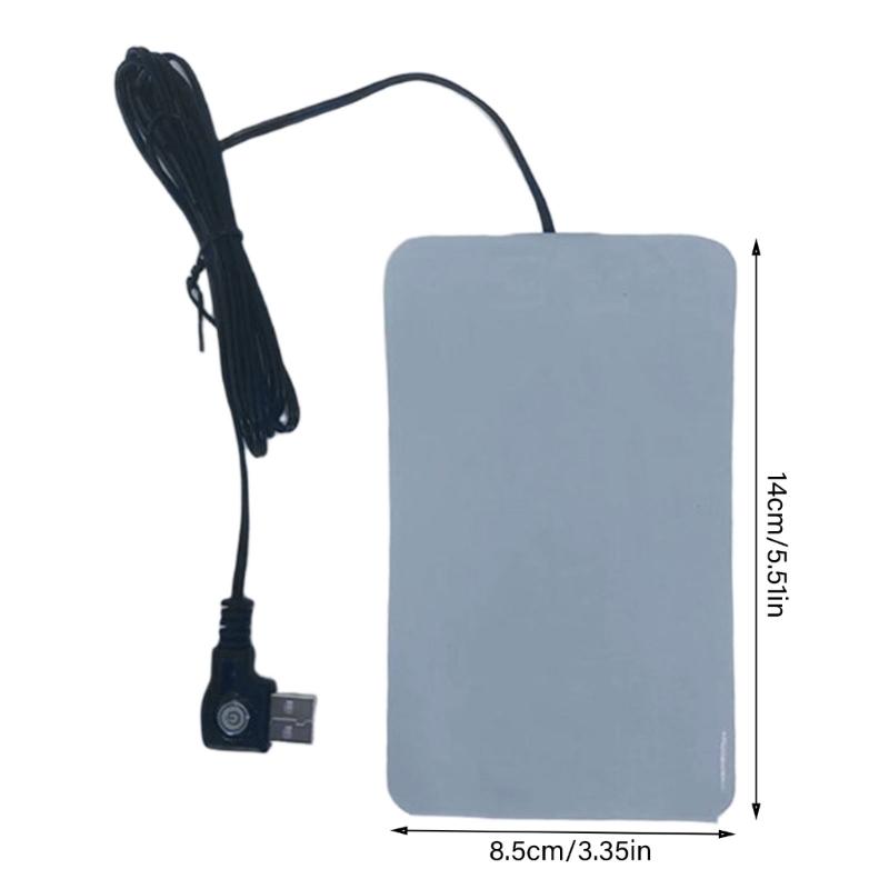 Heating Mat Electric Heating Film Heater Pad Pet Heating Pad with 3 Heat Levels USB 5V Heating Pad for Students
