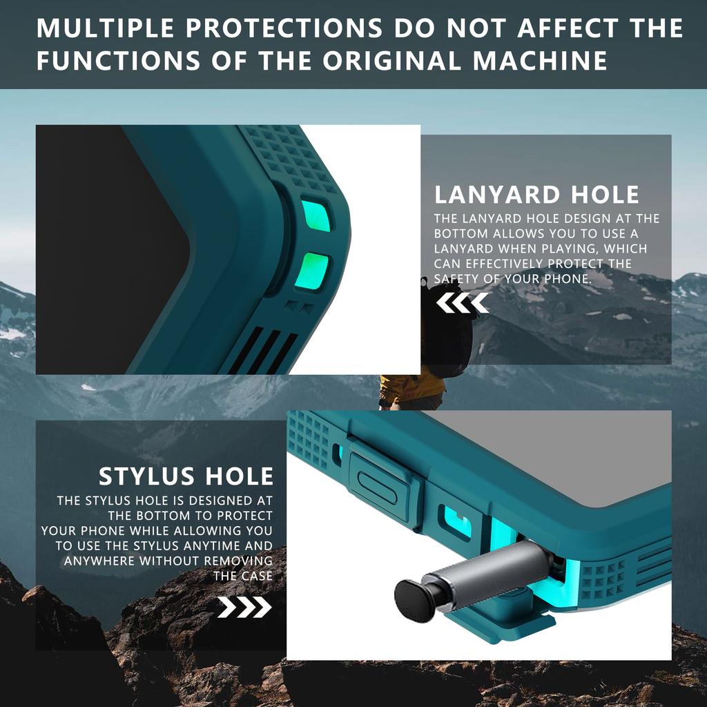 Nuova custodia impermeabile IP68 Real Military per Samsung S25 S24Ultra Plus Nuoto Immersione Subacquea Esterna Copertura Protettiva Completamente Sigillata