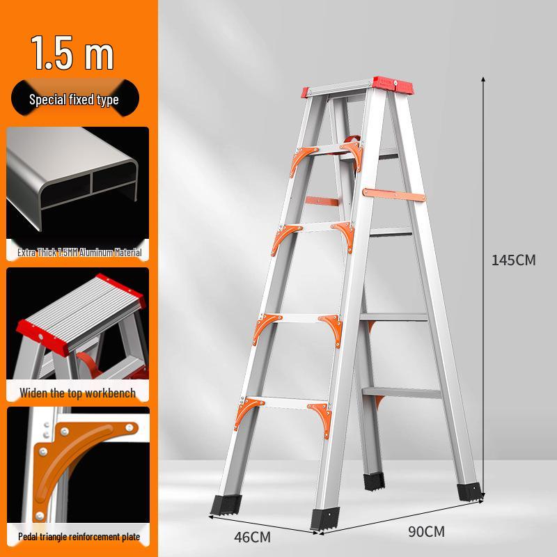Ruiyang Aluminum Alloy Portable 2m A-frame Folding Ladder