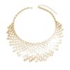 Necklace Geometric Round Splicing Personalized Necklace Exaggerated Wind Metal Tassel Clavicle Chain