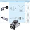 P20 Aviation Connector Plug Socket 20mm 2/3/4/5/6/7/8/9/10/12Pins WS20 Male Female Connectors