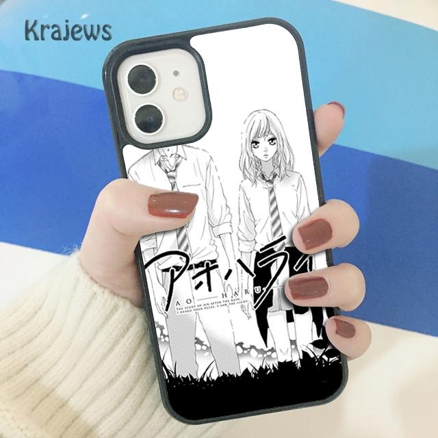 Krajews Ao Haru Fahrt Liebe Weiche Telefon Fall Abdeckung Für iPhone 14 5 SE 6s 7 8 plus X XR XS 11 12 13 pro max Samsung S21 S22 ultra