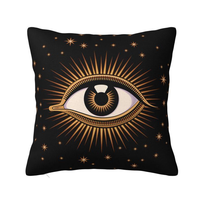 Custom Mediterranean Evil Eye Luxury Pillow Cover Home Decorative Turkish Amulet Culture Cushions for Sofa