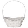 LARGE STRONG WICKER BASKET WHITE GIFT BASKETS