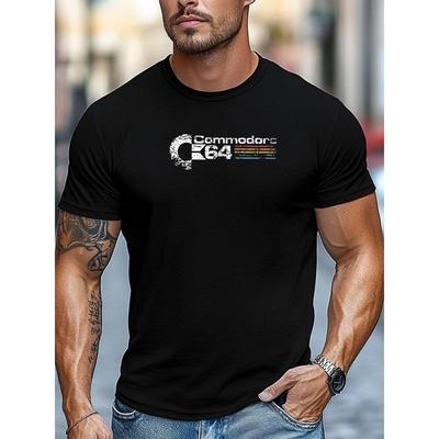 Commodore 64 Retro Graphic T-Shirt,Soft Breathable & Fade-Resistant, Classic Fit for Daily Casual Wear