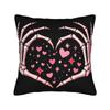 Pillow Case Valentines Day Skeleton Hand Heart Soft Pillow Cover For Wedding Party Home Decor Funny Pillowcases