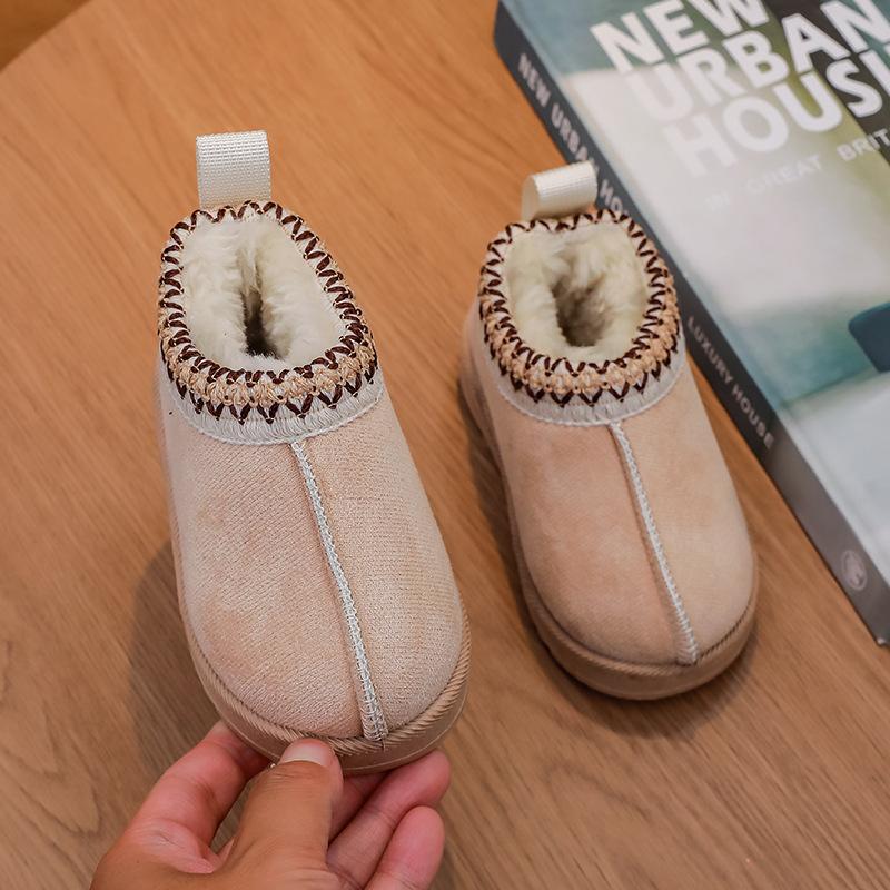 Fashion Autumn/Winter New Velvet Thickened Children's Snow Boots Baby Cotton Boots Boys and Girls Short Boots
