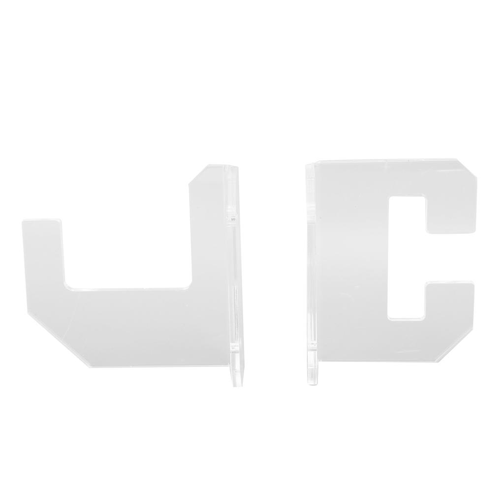 Samurai Sword Holder Horizontal Wall Mount Acrylic Sword Rack Flat Blade Display Stand with Screws