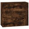 Sideboards 3 pcs Smoked Oak Wood Composite