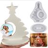 Christmas Tree Ornaments Silicone Mold DIY Handmade Plaster Epoxy Resin Jewelry Stand Casting Molds Christmas Decor Supplies