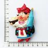 Ukraine Tourist Souvenirs Fridge Magnets Swallow Castle Mini Picture Frame Creative Home Decoration Resin Magnetic Stickers