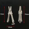 Mini Unisex Nose Hair Trimmer Silver Beard Trimming Titanium Alloy Scissors  Outdoor Tool