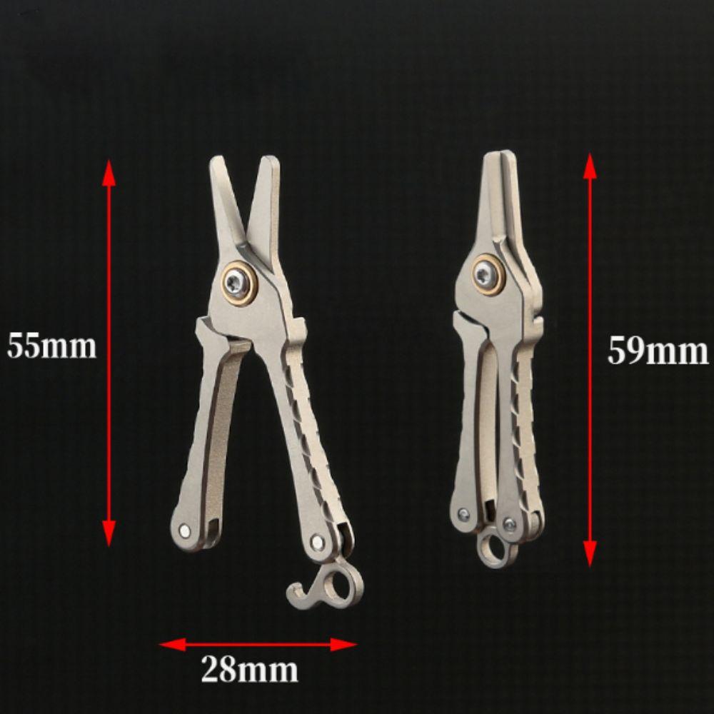 Mini Unisex Nose Hair Trimmer Silver Beard Trimming Titanium Alloy Scissors  Outdoor Tool