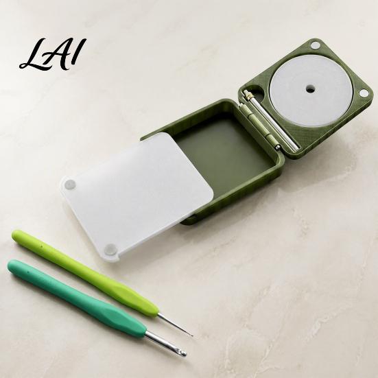 Stable Yarn Organizer Portable Holder for Crochet Knitting Folding Spinner Dispenser Winder Box Anti-Tangle Rotating with Single/Doube Spindle
