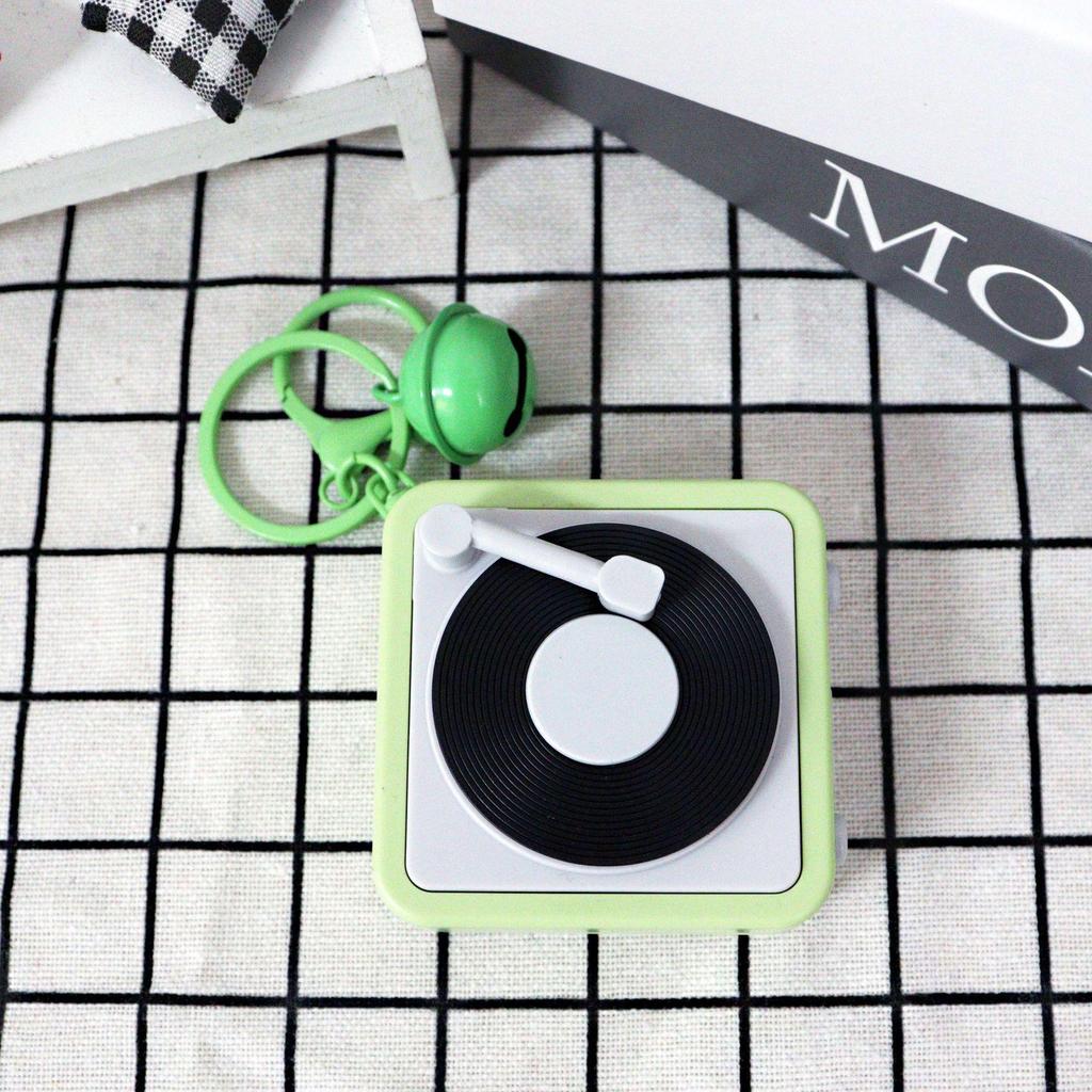 Porta-Chaves Gramofone Retrô com Caixa de Música - Presente Criativo e Divertido