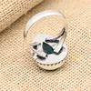 Indicolith Naturstein Edelstein Schmuck Ring 925 Massives Sterlingsilber Geschenk für Sie