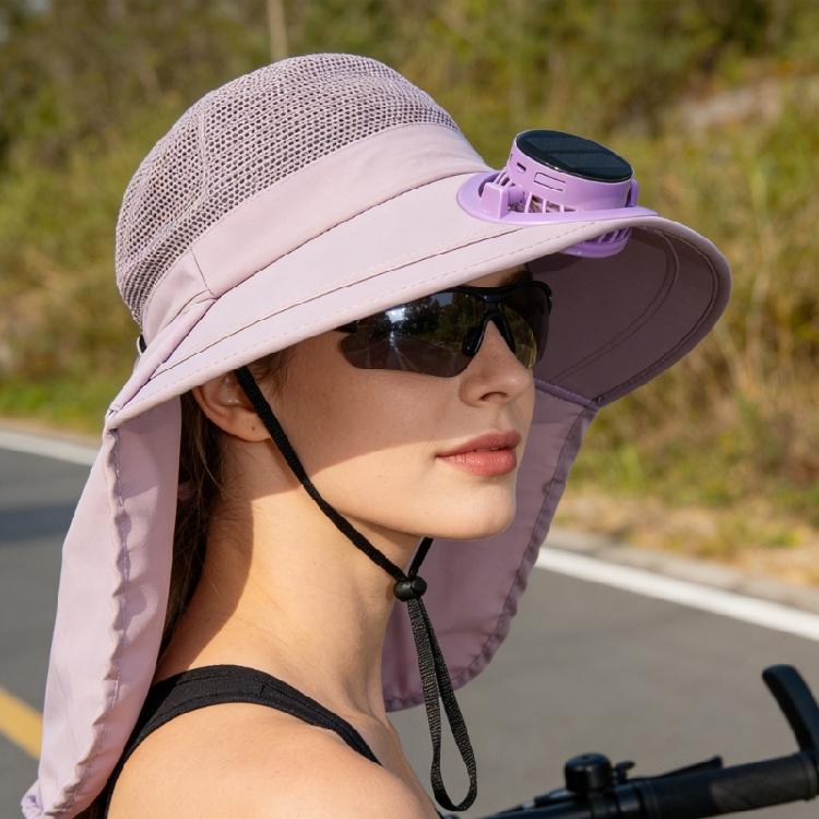 Fashion Solar Fan Cap Light Weight Cooling Fan Hat Large Eave Sunshade Cap For Outdoor Enthusiast Hot Weather Use