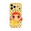 Cute Cartoon Phone Case for iPhone 16 Pro Max 15 14 with Surfing Jade Stand, Unique Women Shockproof Cover