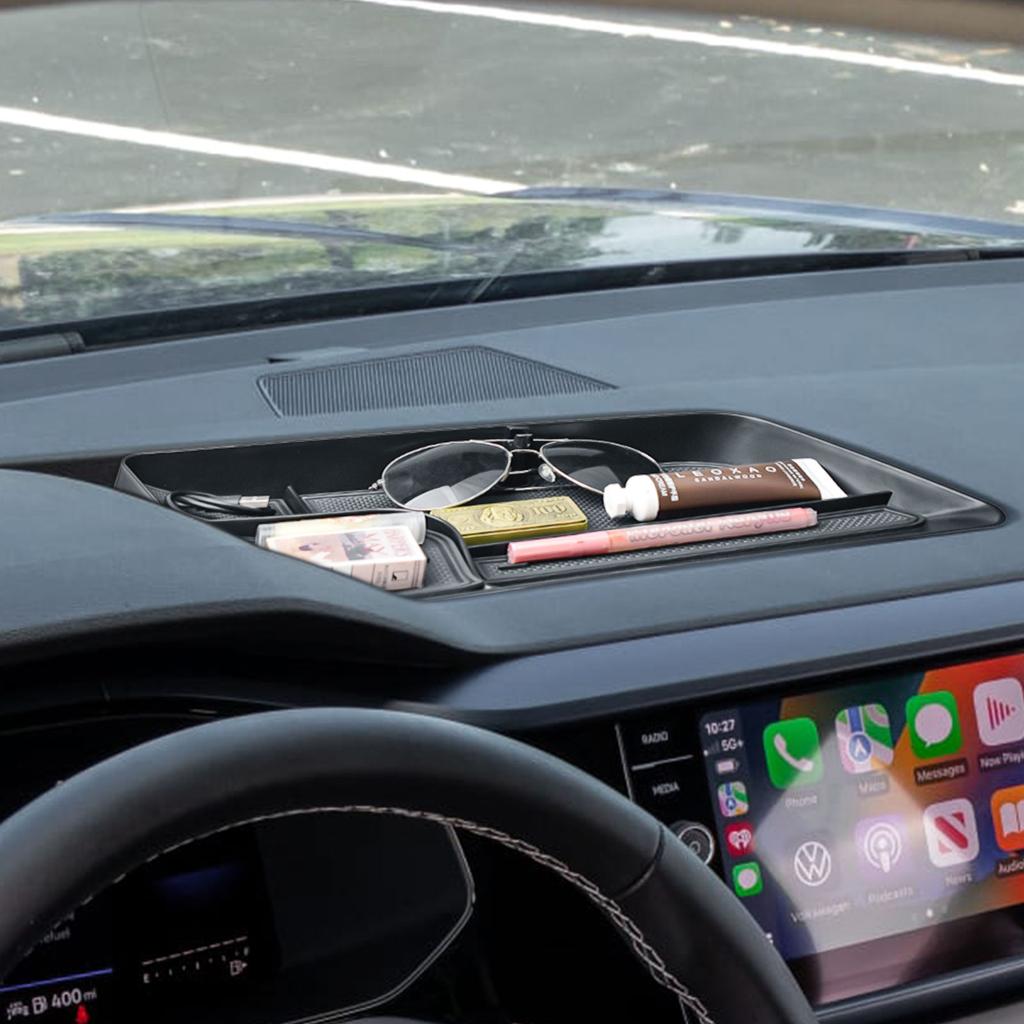 Center Console Dashboard Tray for 2025 2025 2025 Volkswagen VW Taos Behind Screen Organizer Dash Board Storage Box Accessories