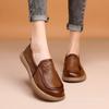 Genuine Leather Women Flats Woman Casual Shoes Loafers Female Slip-on Boat Shoes,Mother's Shoes
