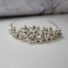 SLBRIDAL Handmade Flexible Crystal Rhinestones Pearls Bridal Tiara Headband Wedding Hair Accessories Bridesmaids Women Jewelry
