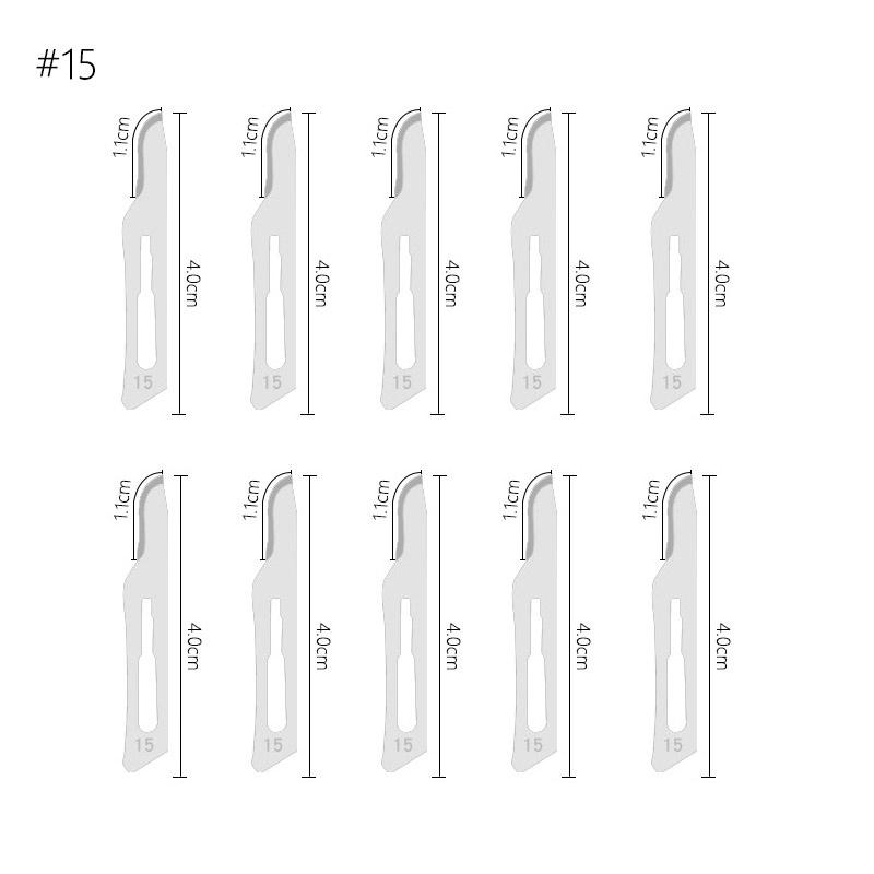 10pcs Knife Blades NO.10/11/12/15/18/20/21/22/23/24/25/60 Metal Engraving Repalce Blades DIY Wood Carving Fruit Sculpture Cutter