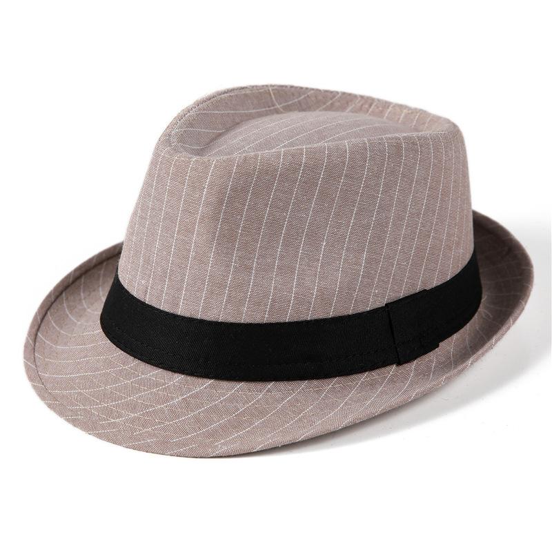 

Цилиндр Мужская шляпа британского джентльмена Ретро Джазовая шляпа Модная Летняя Повседневная Солнечная шляпа Мужская M（56-58cm） хаки