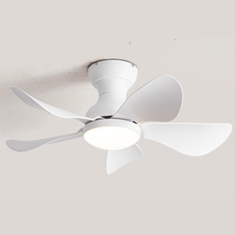 

22/29 inches Modern Mini Corridor Smallhouse Nickel Ceiling Fan With LED Lights DC Motor Ceiling Fans With Remote Control White-29inch