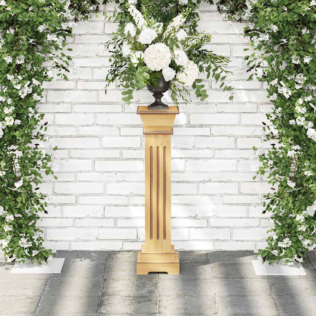 Vidaxl Klasyczny Kwietnik Kolumna, Jasne Drewno, 17X17X66 Cm, Mdf
