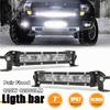 Pair 8''120W 12000LM Aluminum 6D Flood Beam Slim LED Work Light Bar Single Row Car SUV Off Road Lamps New