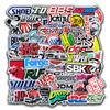 10/50/100pcs Cool Car Styling JDM Modification Stickers for Bumper Bicycle Helmet Motorcycle Mixed Vinyl Decals Sticker Bomb